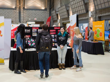 Students, faculty and staff attend the Wellness Fair to speak to health and wellness professionals, learn about campus and community resources and visit informational and interactive booths.