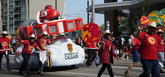 UCalgary debuts ‘out-of-this-world’ float at Calgary Stampede Parade